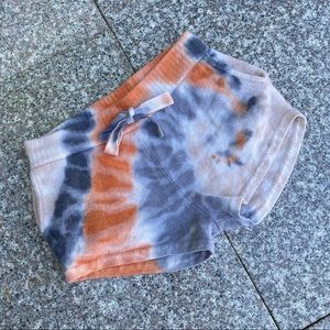 Brodie fine cashmere tie dye shorts